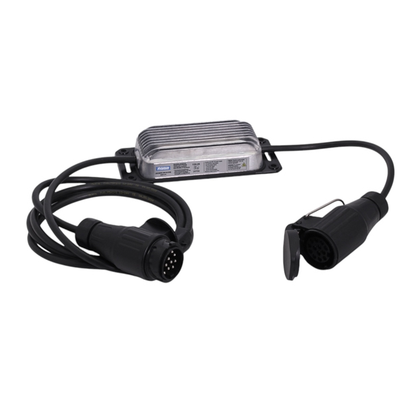 LED-control-box-13-polig-12V-aluminium-met-stekker-contrastekker