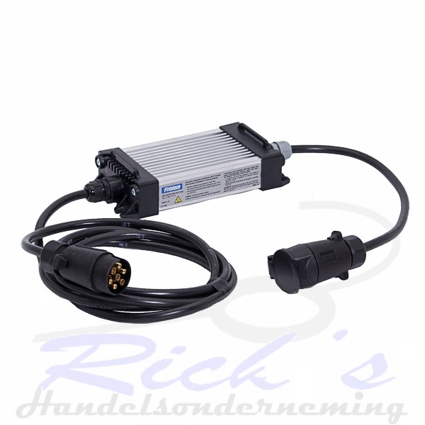LED-control-box-7-polig-12V-Aluminium-met-stekker-en-contrastekker