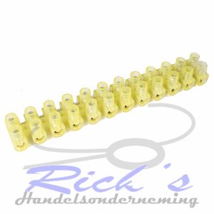 Kroonsteen strip 6 qmm 12 polig strip