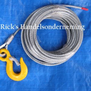 Lierkabel 15.2 meter voor handlier / bootlier 5.6mm