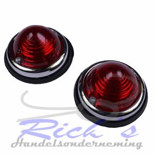 Positielamp set 2 delig rood