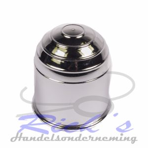 Trekhaakdop kunststof chroom