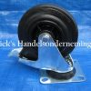 Zwenkwiel met rem pvc diameter 125mm